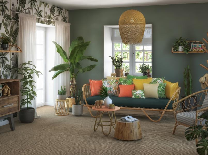 Living – Sisal Natural, tendința Tropicală